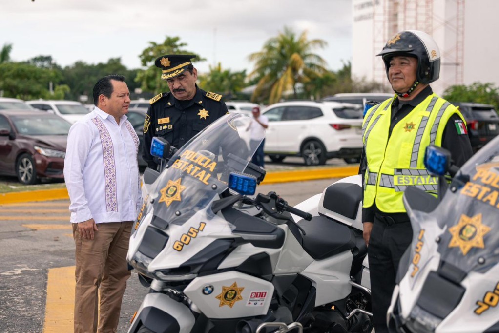 Refuerza Yucatán su modelo de seguridad con nuevas motocicletas patrulla