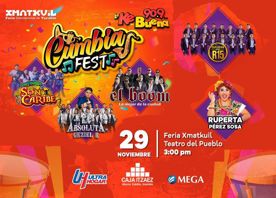 Vuelve el Cumbia Fest de la KeBuena, en Xmatkuil