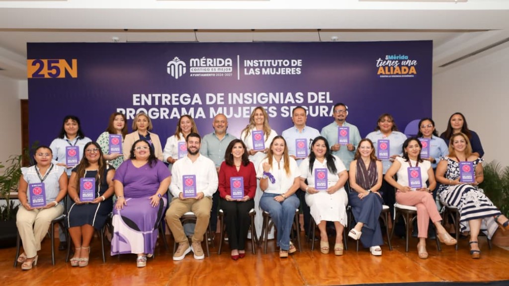 Mérida Reconoce a empresas aliadas en la seguridad de las mujeres