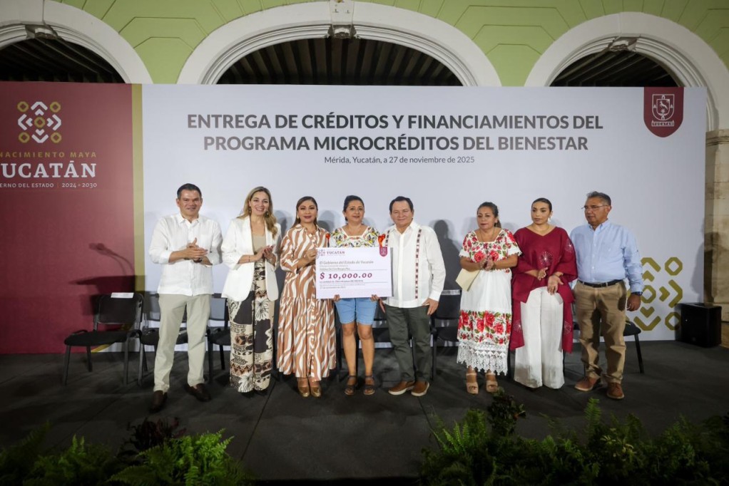 Impulsa Yucatán economía familiar con Microcréditos del Bienestar