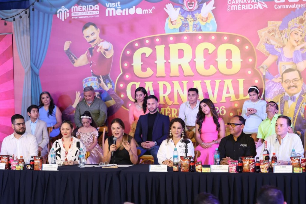 Circo Carnaval Mérida 2026 presenta cartelera artística y musical que hará vibrar a la ciudad