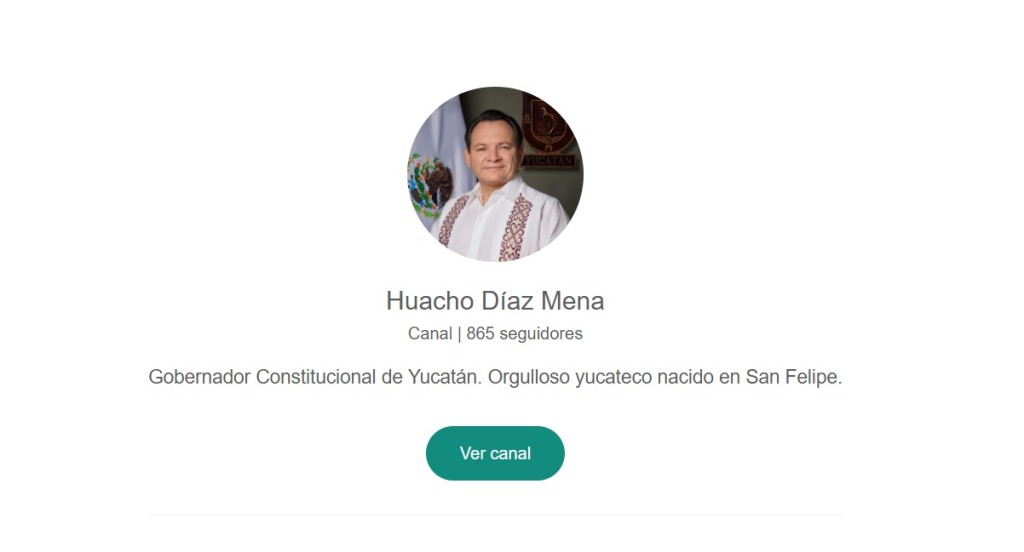 Gobernador invita a seguir su Informe a través de su canal oficial de WhatsApp