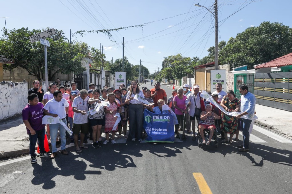 Intensa jornada de entrega de calles en Mérida