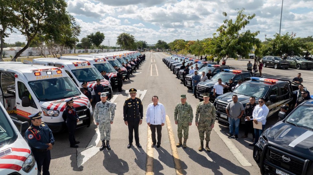 Refuerzan seguridad en Yucatán con inversión de casi 100 millones de pesos