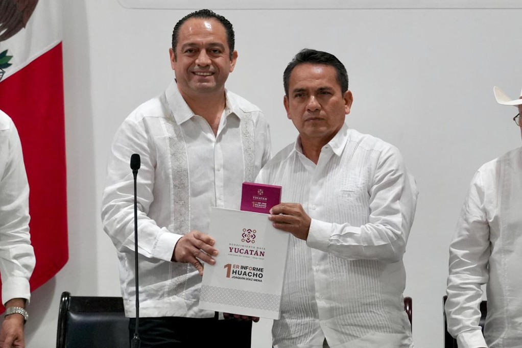 Destacan cambio en la forma de gobernar durante entrega del Primer Informe de Joaquín Díaz Mena
