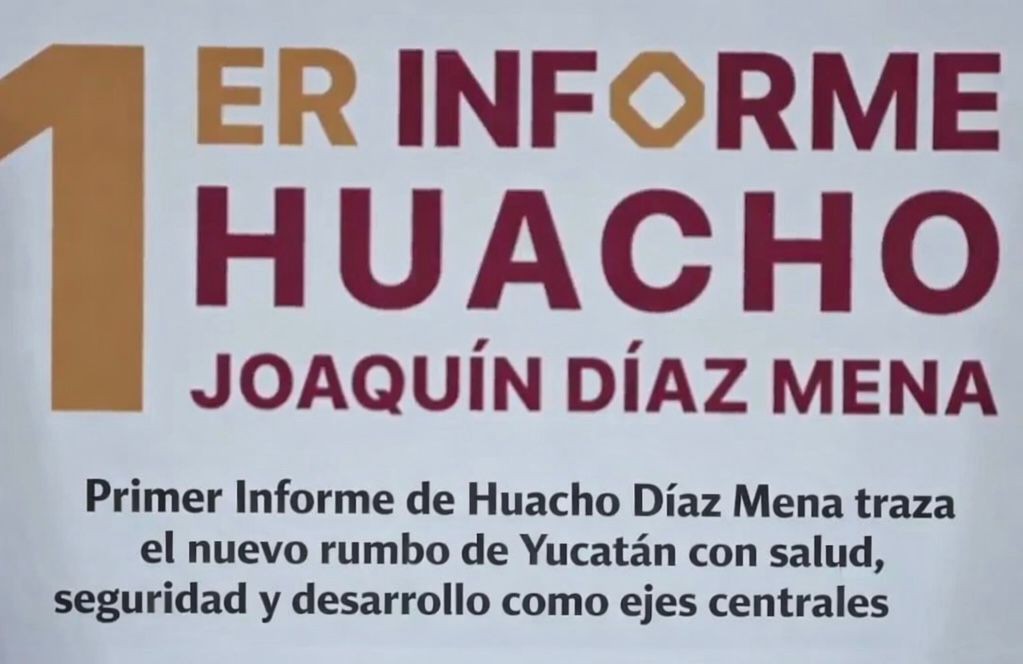 Primer Informe de Huacho Díaz Mena traza el nuevo rumbo de Yucatán con salud, seguridad y desarrollo como ejes centrales