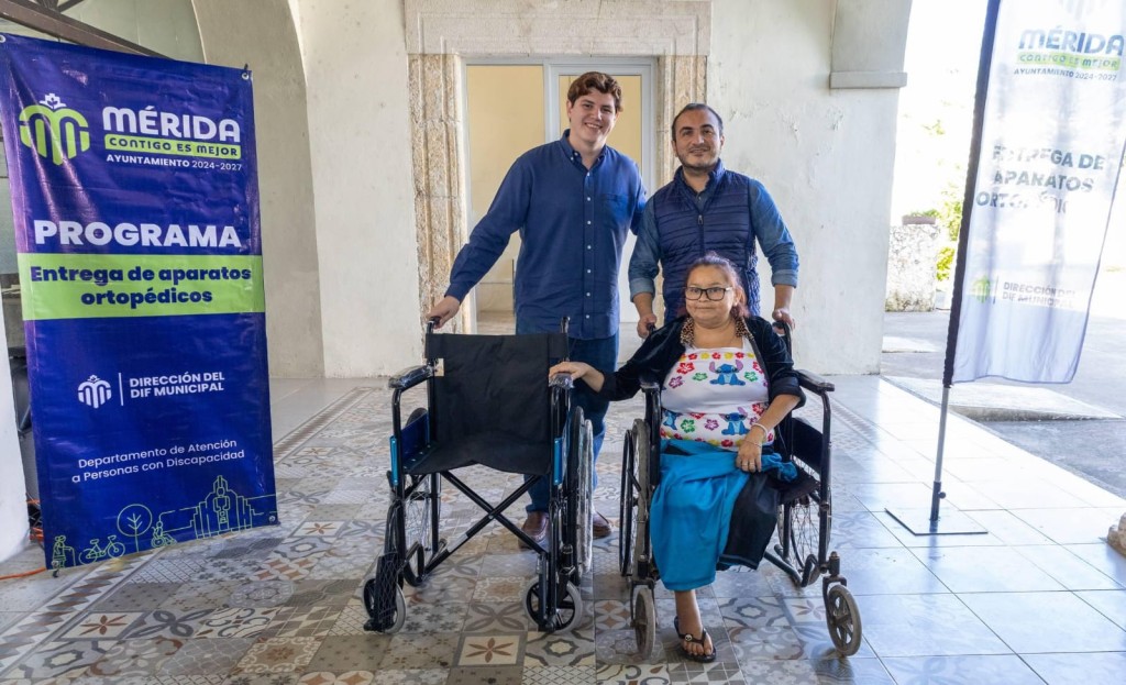 DIF Mérida realiza primera entrega del año de aparatos ortopédicos a personas con discapacidad