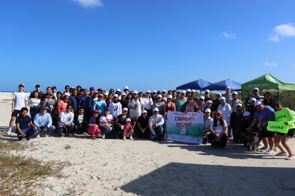 Recolectan casi 400 kilos de residuos en playas de Telchac Puerto