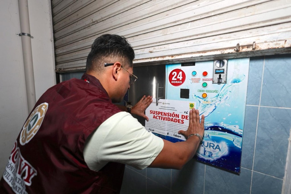 Colocan sellos de suspensión por pirotecnia irregular en predio de Caucel