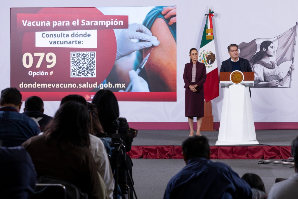 Refuerza México vacunación contra el sarampión