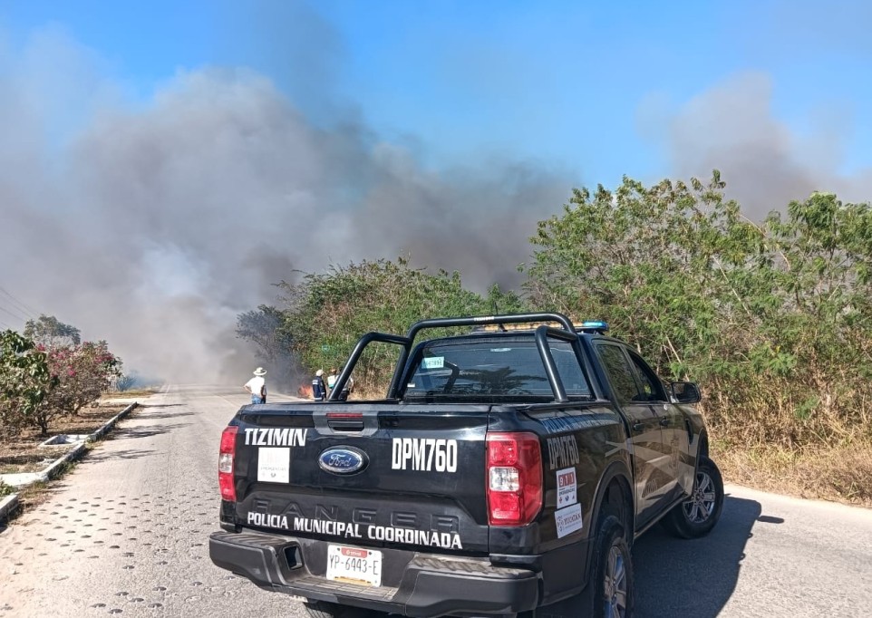 A la orden del día los incendios, en Tizimín