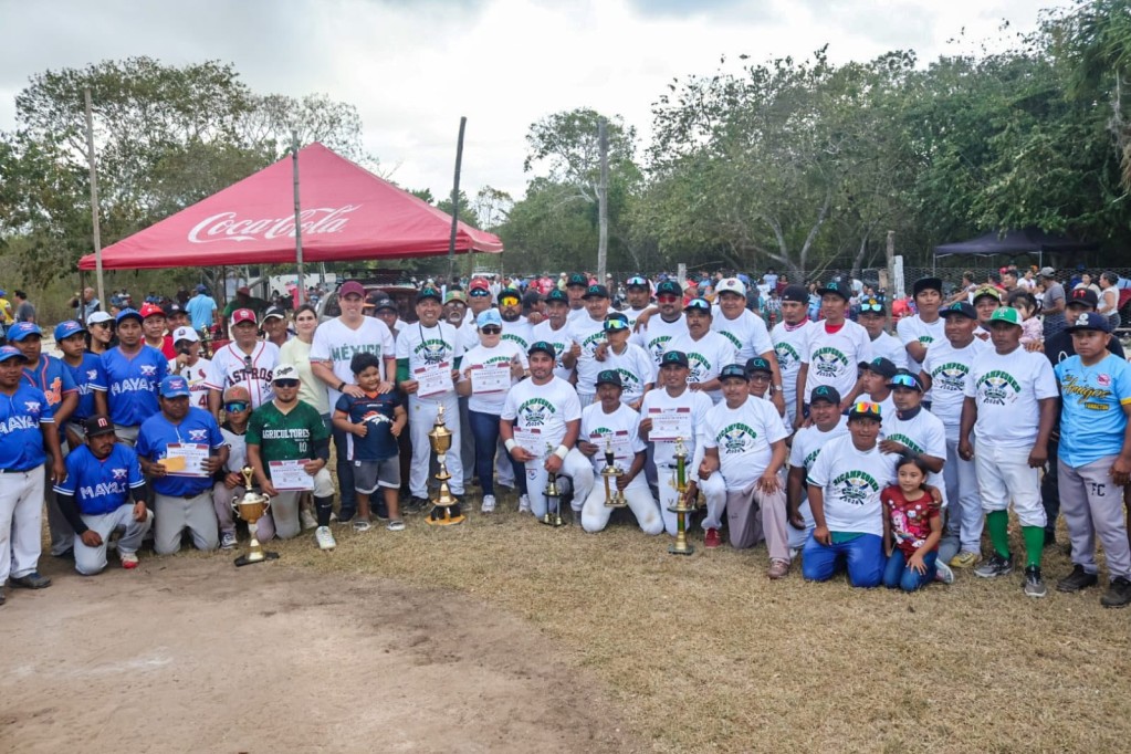 Amigos de Yohactún, bicampeones de la liga municipal de Béisbol de Segunda Fuerza