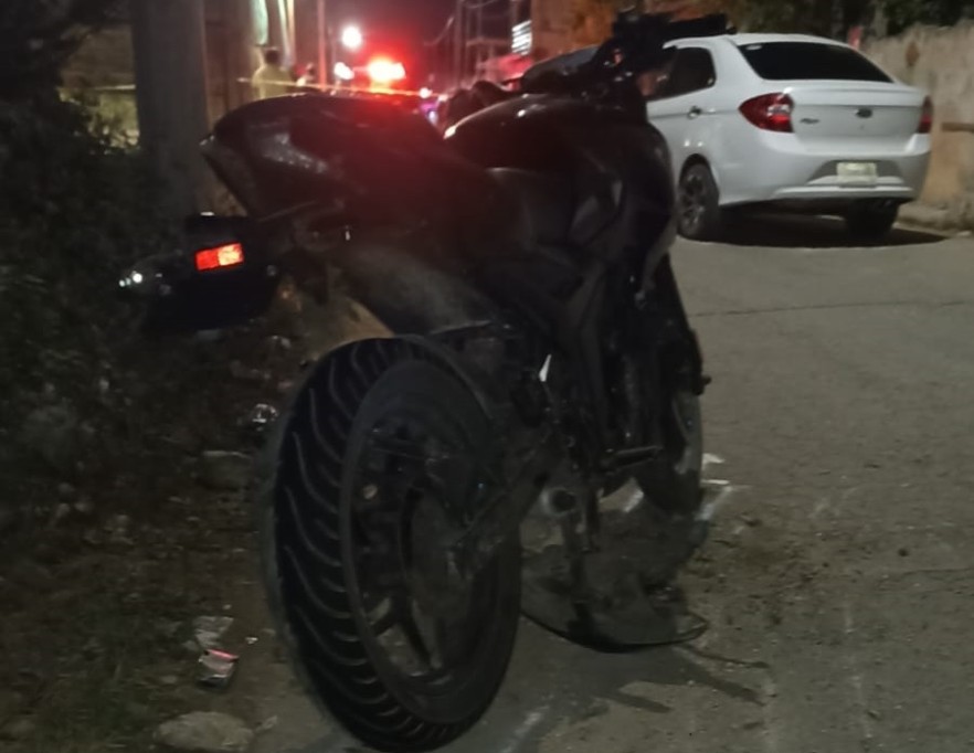 Un choque derivó en la detección de moto robada, en Tizimín