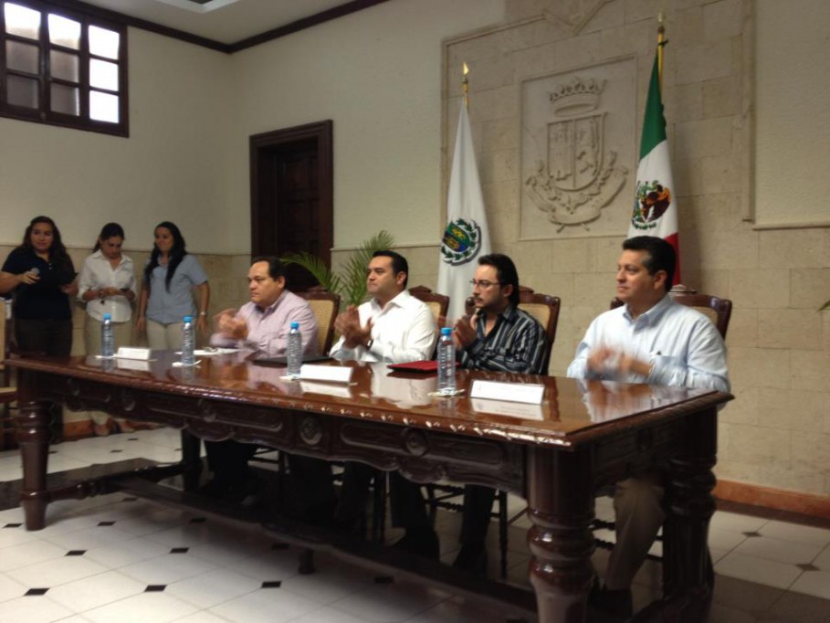 Firman convenio Ayuntamiento de Mérida y el  Inaip para fortalecer la transparencia.