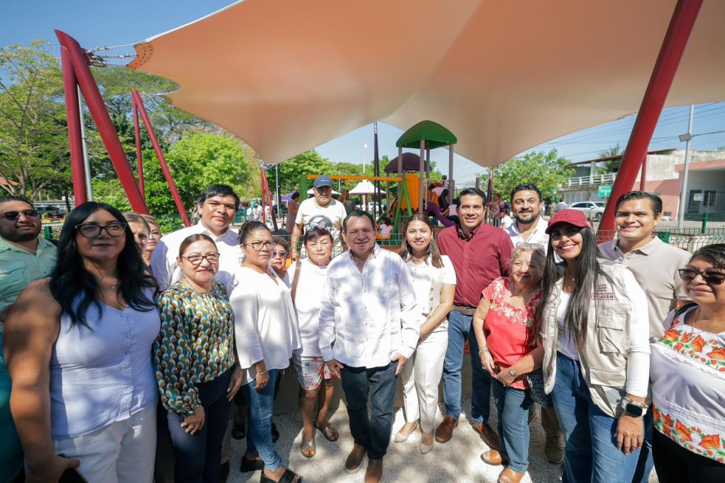 Recupera Gobierno del Estado parque infantil y andadores al oriente de Mérida