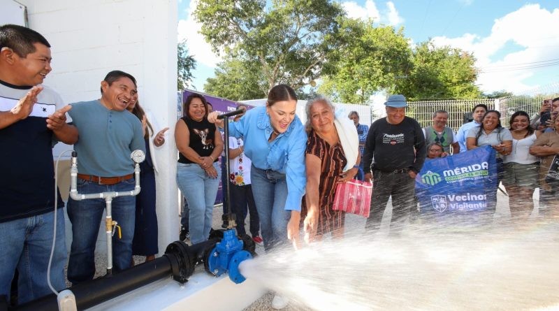 Avanza modernización del agua potable en 27 comisarías de Mérida