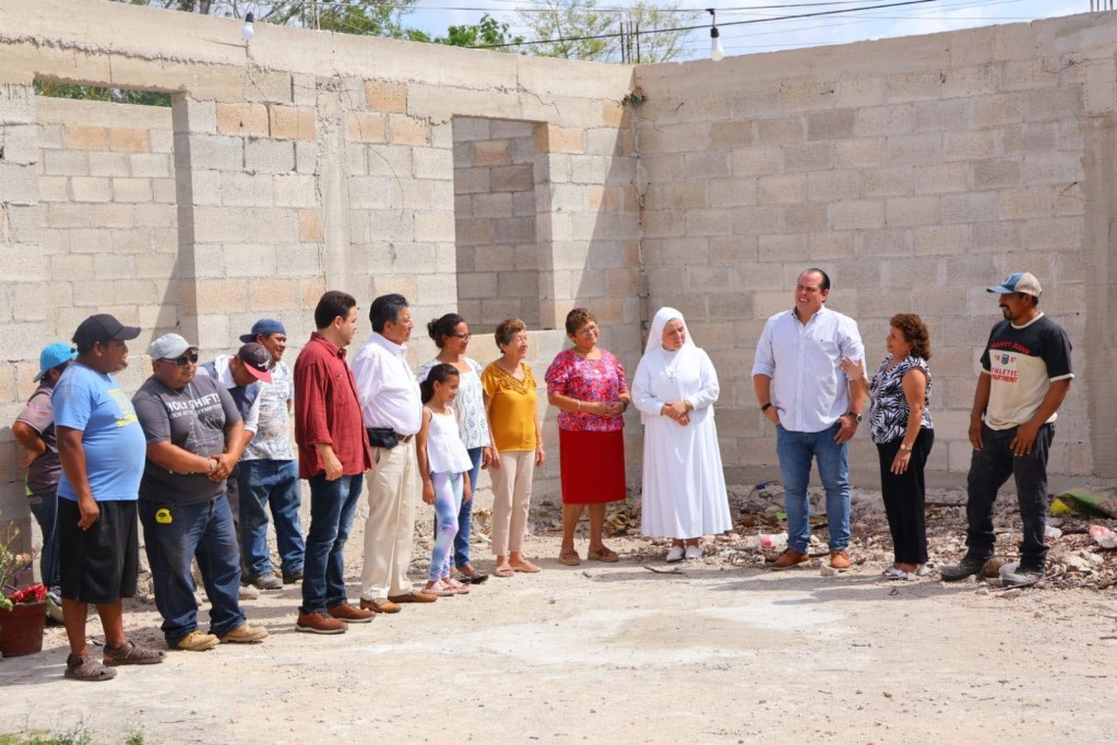 Mejoran infraestructura de un núcleo religioso de Tizimín