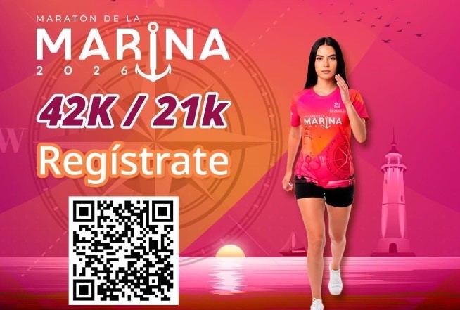 Anuncian ruta de 5 Km para el Maratón de la Marina 2026