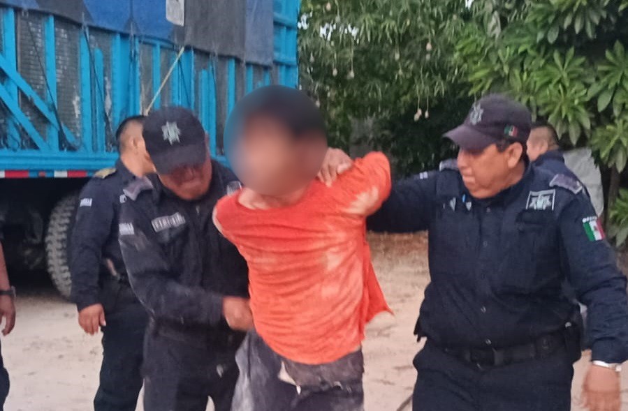 Detienen a sujeto tras operativo policiaco, en Tizimín