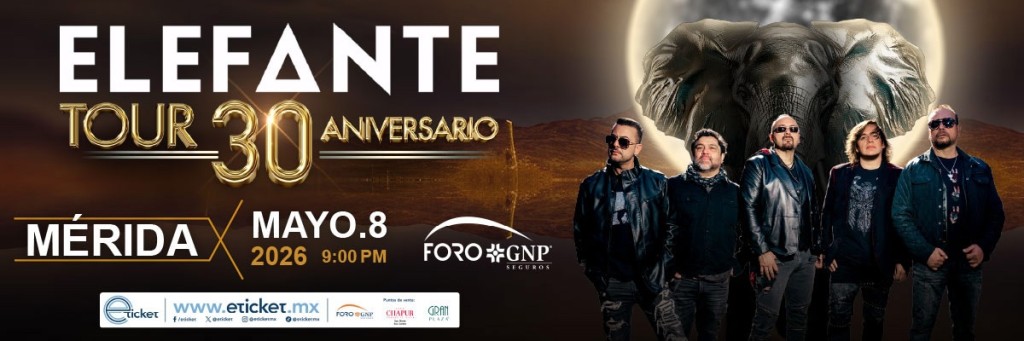 Todo listo para el concierto de Elefante, en Mérida
