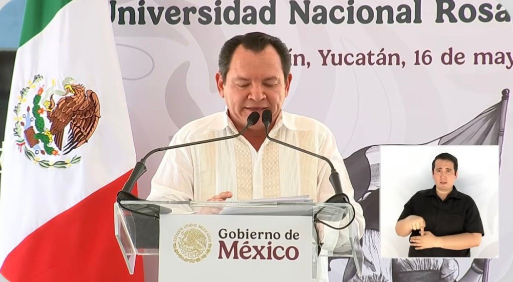 Huacho Díaz pide apoyo a Claudia Sheinbaum para rescatar el agua y la movilidad en Mérida