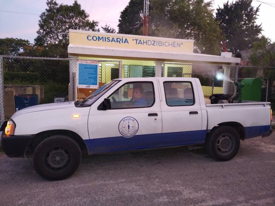 Arranca la fumigación, con monitoreo GPS, en las 47 comisarías de Mérida