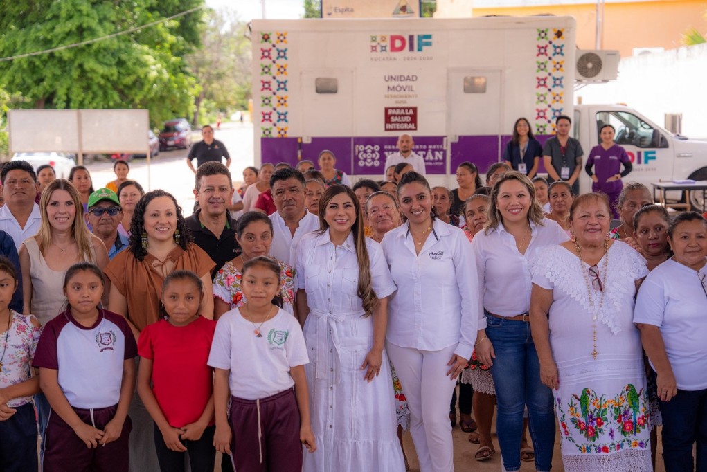 Acerca DIF Yucatán agua segura y gratuita a familias de Kunché