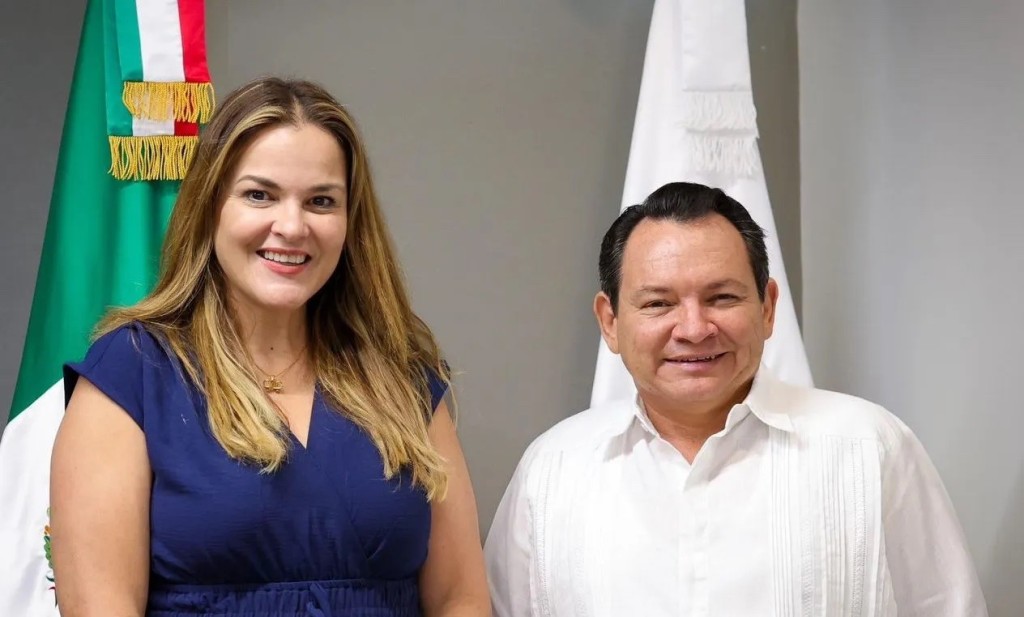 Se reúnen Cecilia Patrón y Joaquín Díaz para coordinar acciones del “Renacimiento Mérida”