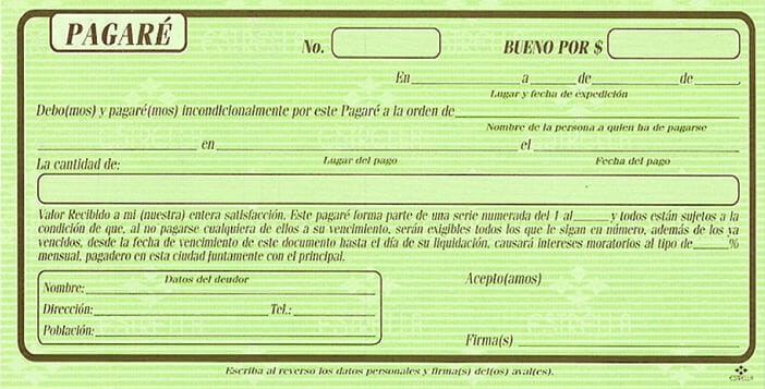 ¡Aguas con las firmas de pagarés!