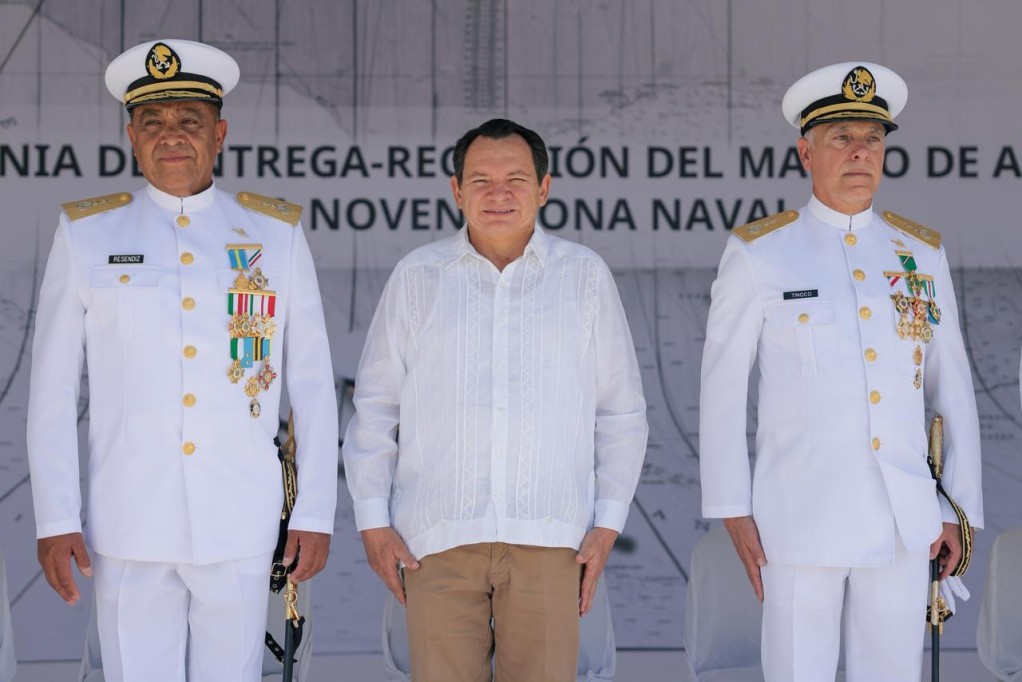 Tomó protesta vicealmirante Tinoco Castrejón como nuevo comandante de la IX Zona Naval