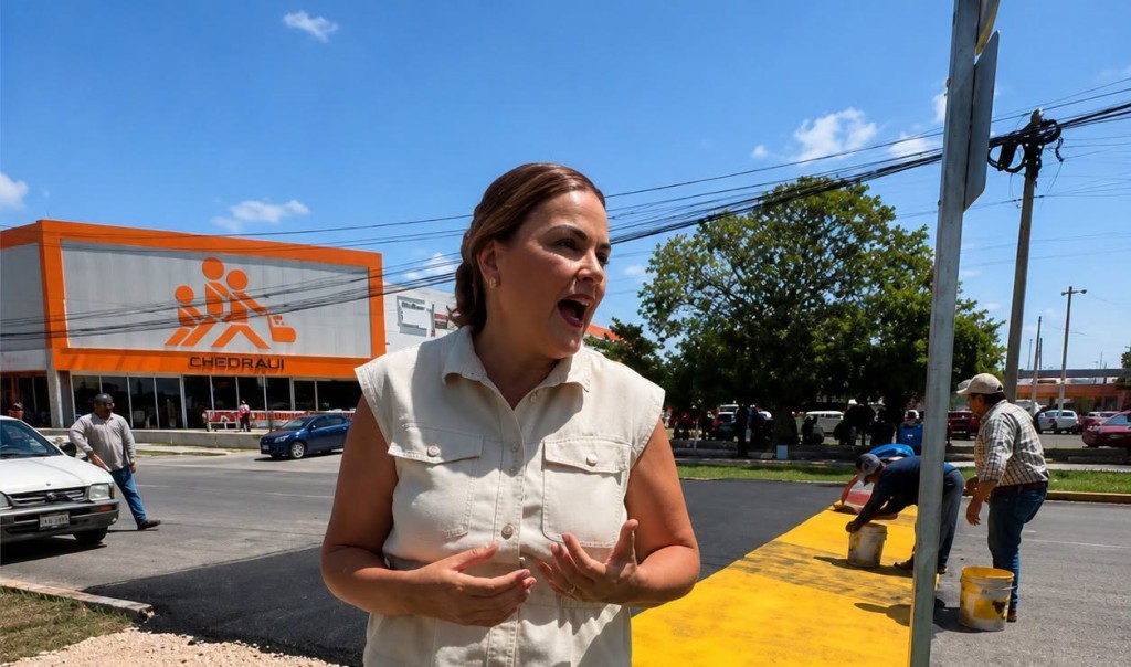 Accede Ayuntamiento de Mérida a petición de colocar paso peatonal de la Avenida 23, de Ciudad Caucel