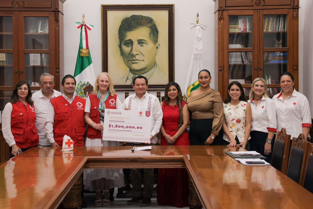 Renacimiento Maya respalda a la Cruz Roja con 1.8 millones de pesos para salvar más vidas en Yucatán