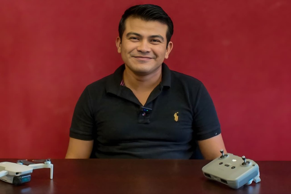 Abre Pilotaje de drones nuevas oportunidades a joven emprendedor yucateco