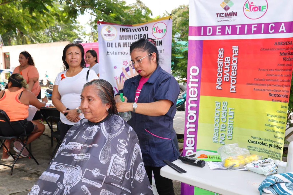 Se pinta de naranja Tizimín para prevenir la violencia contra mujeres y niñas