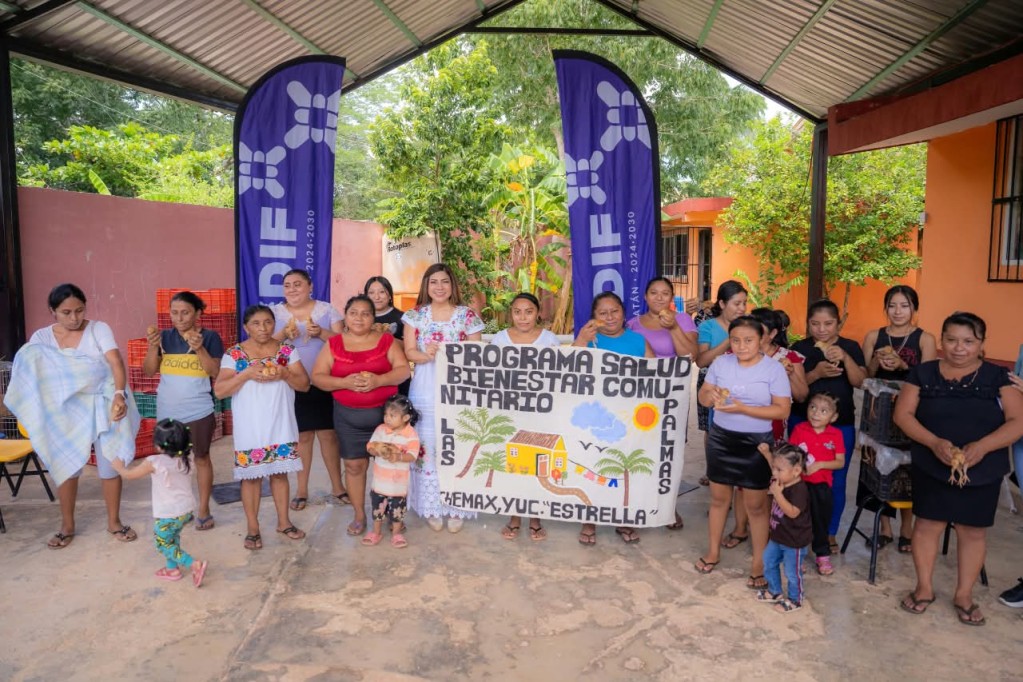 Impulsa DIF Yucatán seguridad alimentaria de familias de Chemax