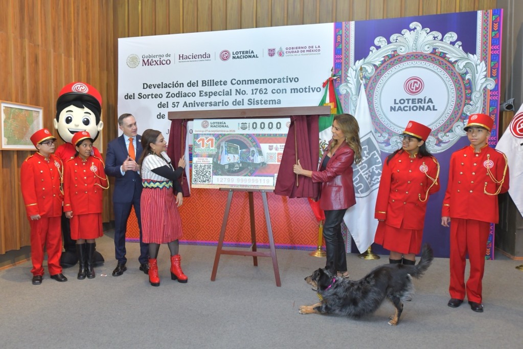 Billete conmemorativo de Lotería Nacional celebra el 57 aniversario del STC Metro de la Ciudad de México