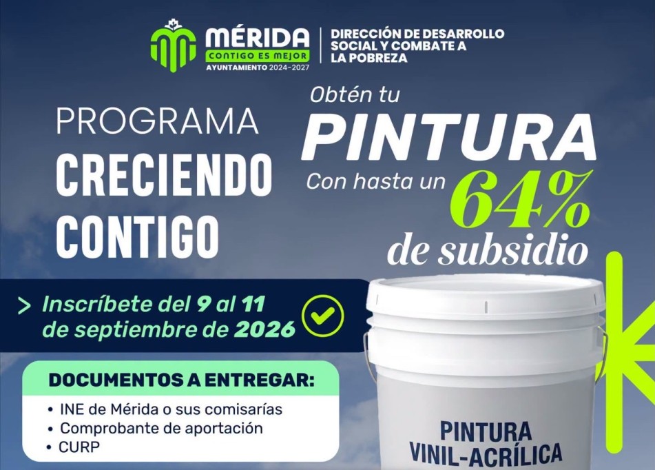 Abren este miércoles las convocatorias de “Aguas con tu techo” y “Creciendo Contigo”
