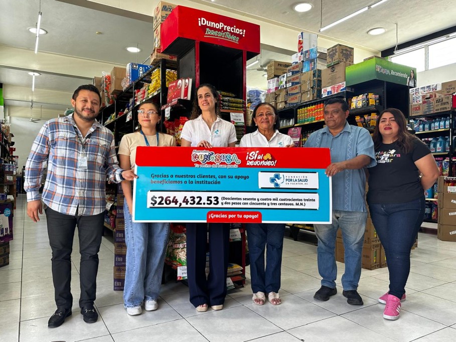 Entrega Dunosusa más de 260 mil pesos a la Fundación por la Salud en Yucatán