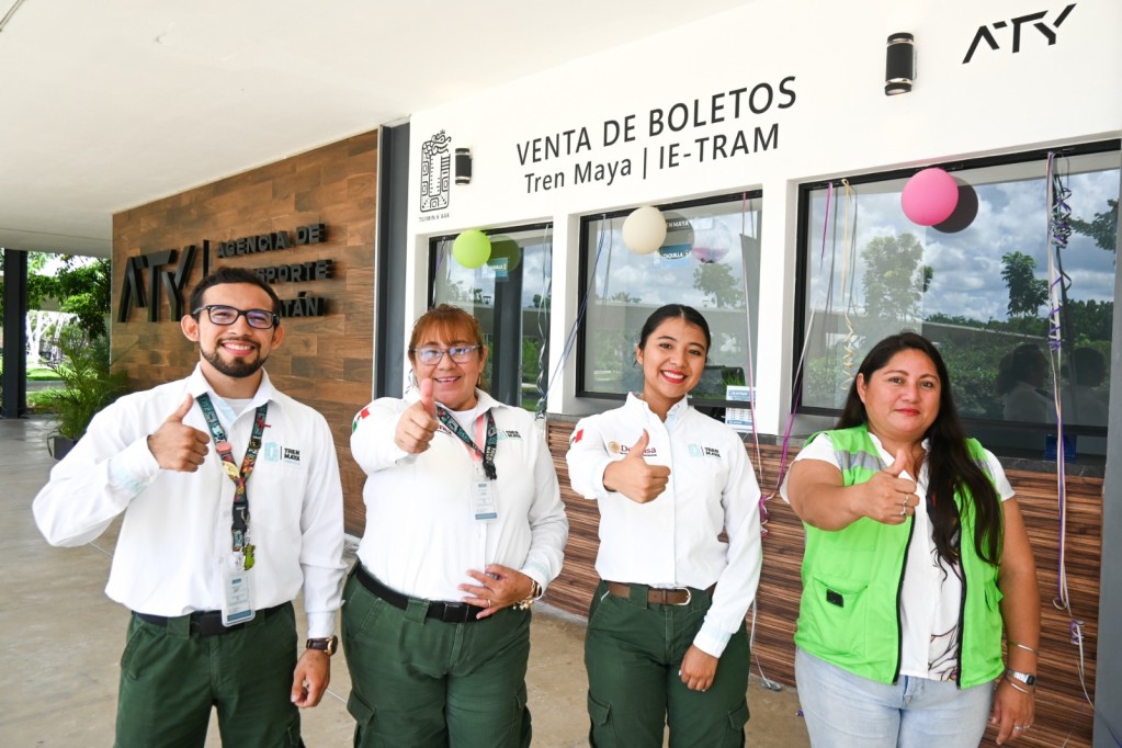 Inauguran en “La Plancha” taquilla del Tren Maya