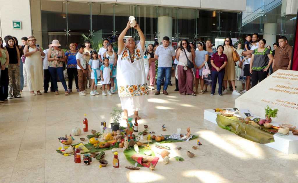 Celebran al maíz como patrimonio biocultural, en el Gran Museo del Mundo Maya