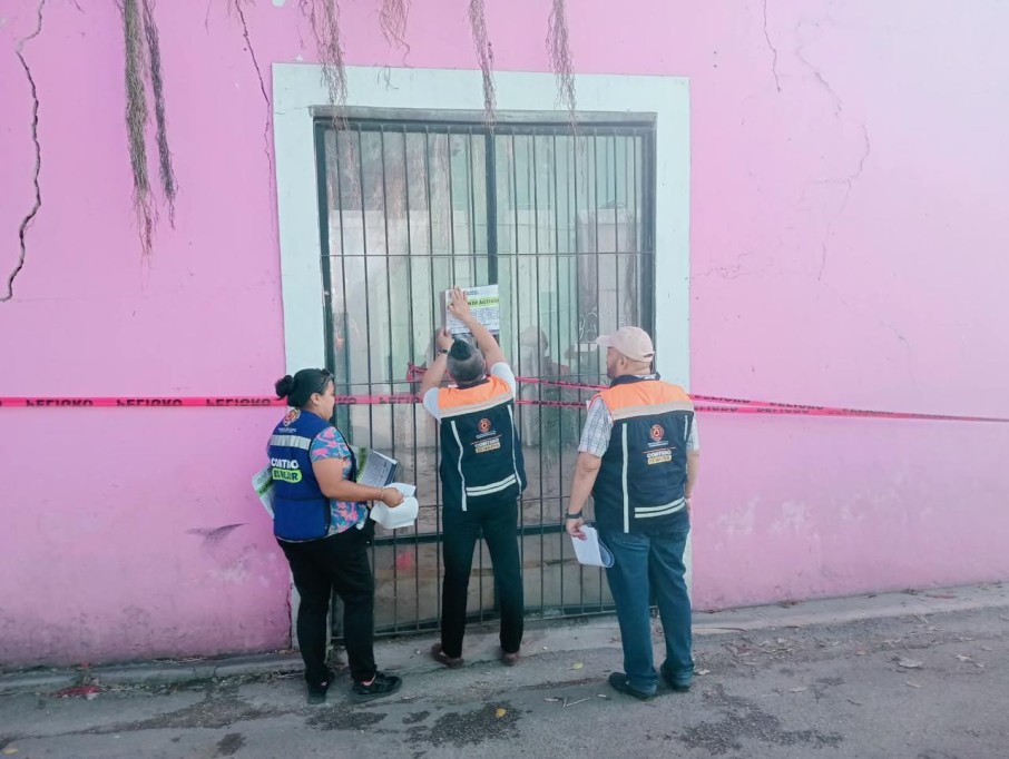 Suspende actividades Protección Civil de Mérida en inmueble de la calle 60, por condiciones de riesgo