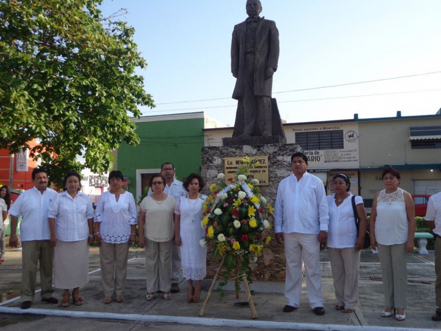TIZIMÍN: Conmemoran el CCVII Aniversario del Natalicio de Benito Juárez.\r\n