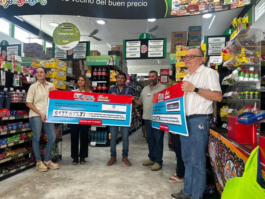 Entrega Dunosusa más de 255 mil pesos a asociaciones civiles, a través del redondeo
