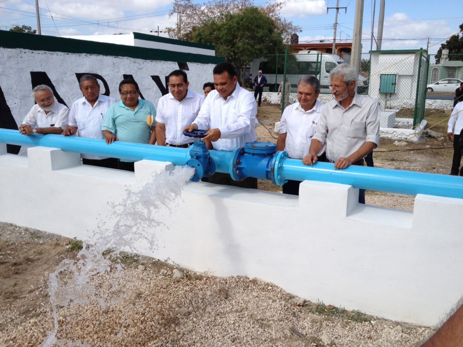 El Gobernador del Estado pone en servicio el cárcamo de rebombeo 