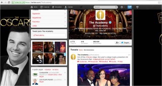 Instagram y Twitter las redes del Oscar