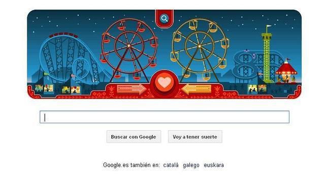 Google dedica un doodle interactivo a George Ferris y al día de San Valentín