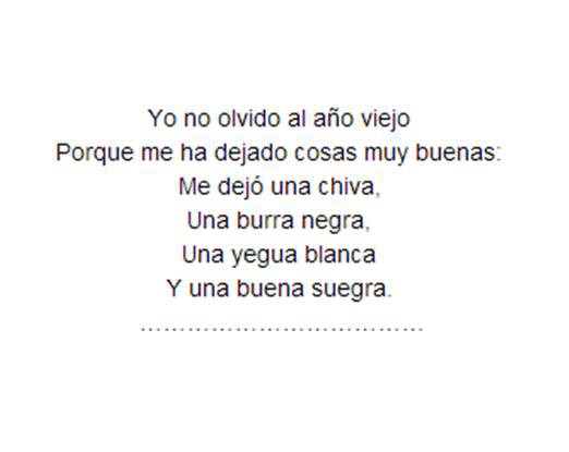 La canción que ha hecho historia, yo no olvido al año viejo.