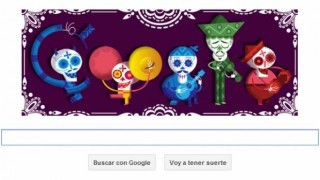 Google dedica un doodle del tradicional día de muertos.