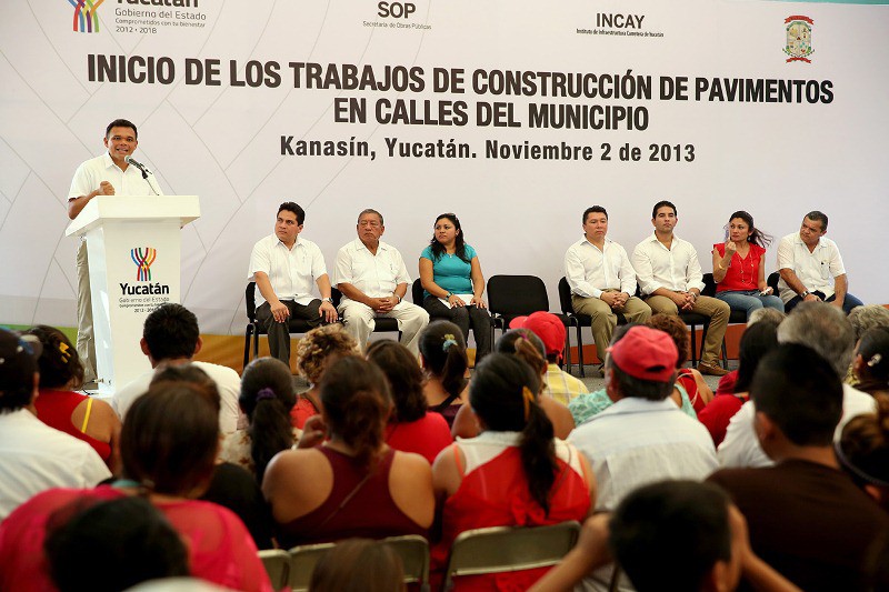 Arranca pavimentación en Kanasín