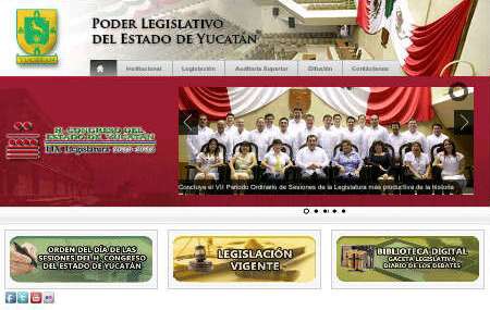 Congreso local ya tiene nuevo diseño de su página web